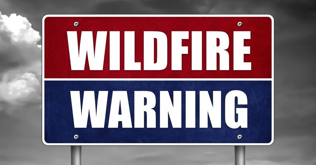 wildfire warning sign