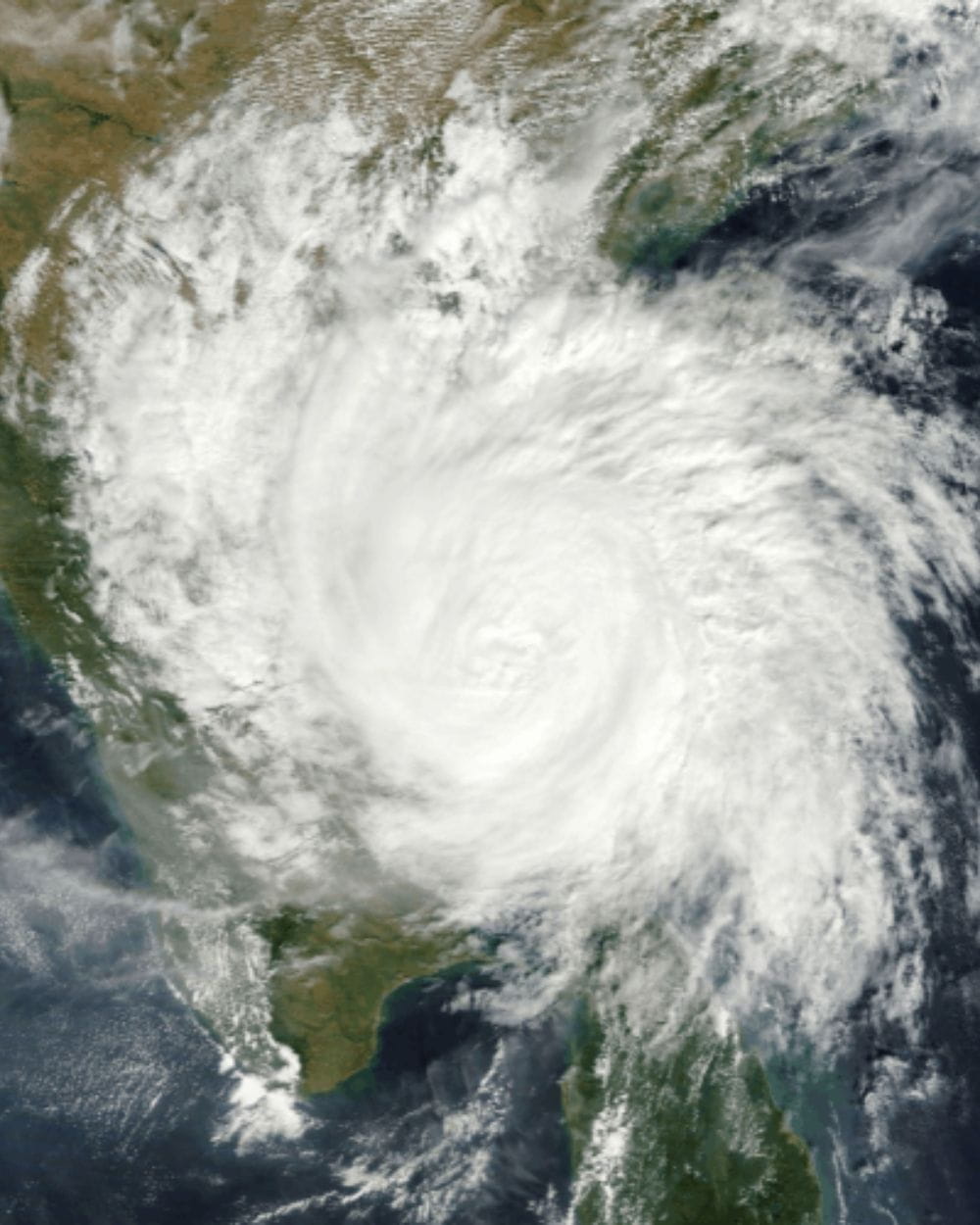 satellite view of hurricane