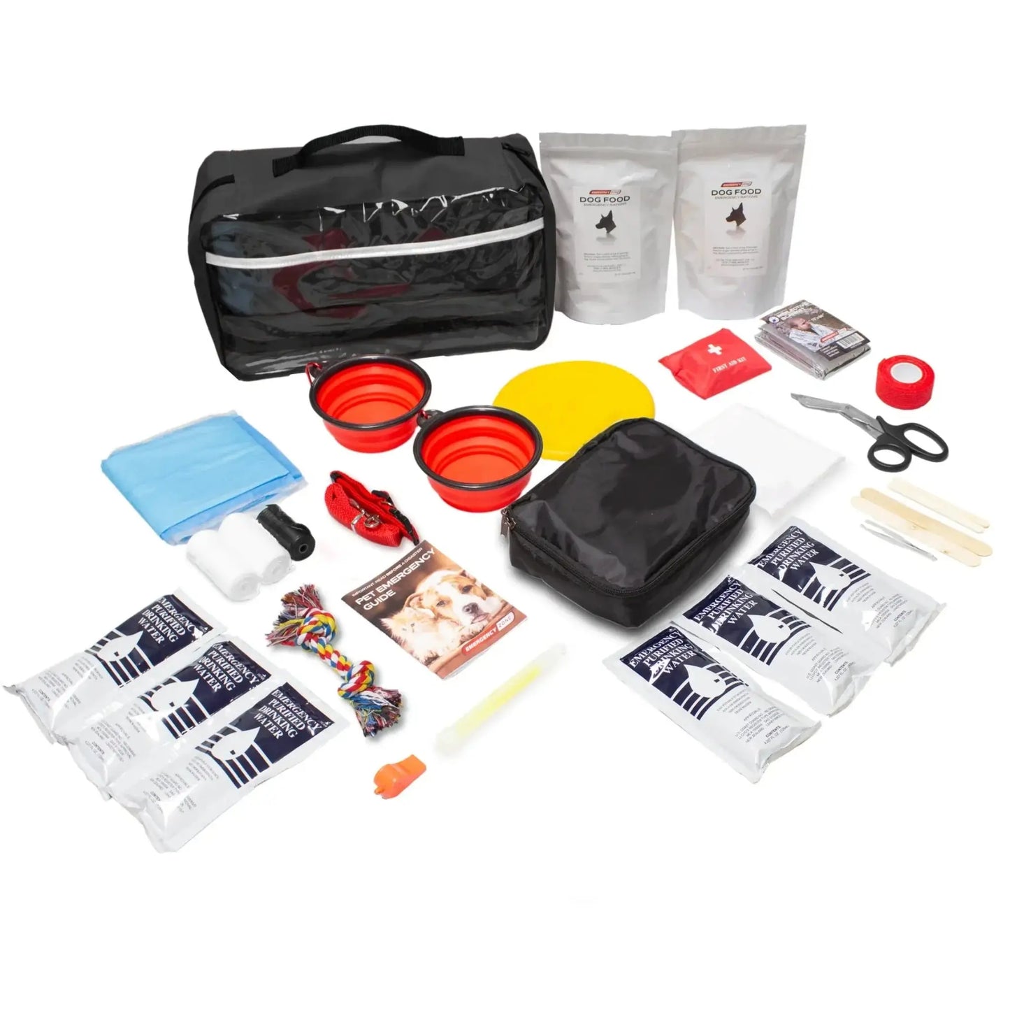 bark out dog emergency survival kit basic kit with black bag
