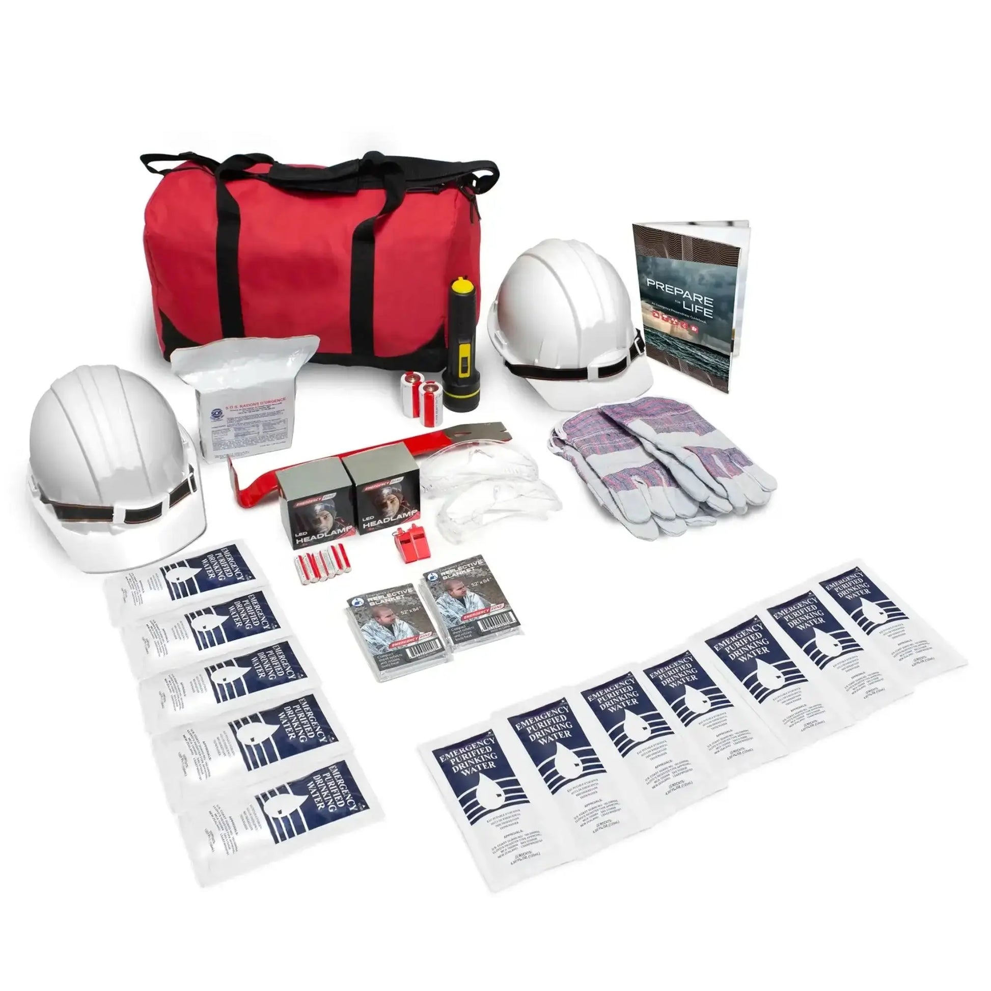 shakeguard earthquake survival kit 2 person basic