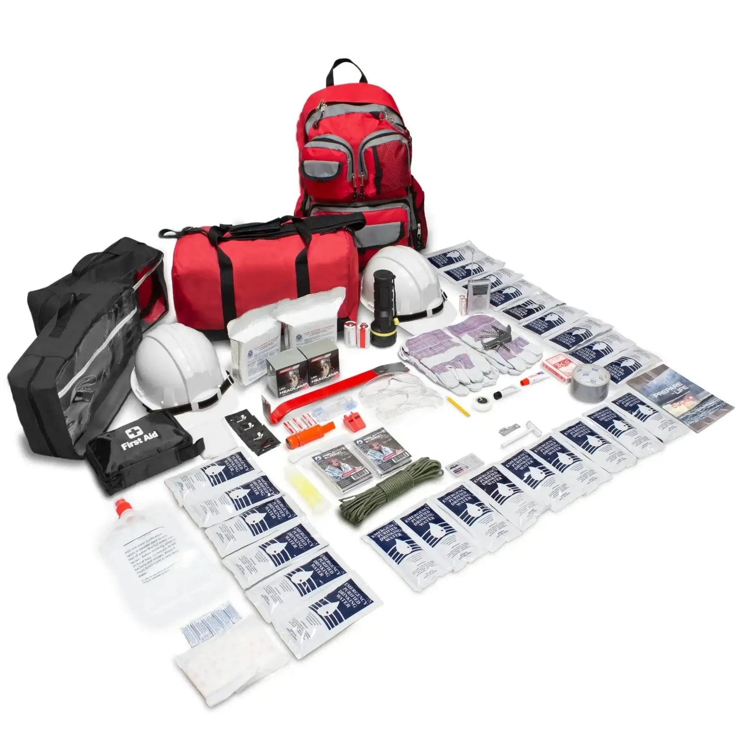 shakeguard earthquake survival kit 2 person deluxe