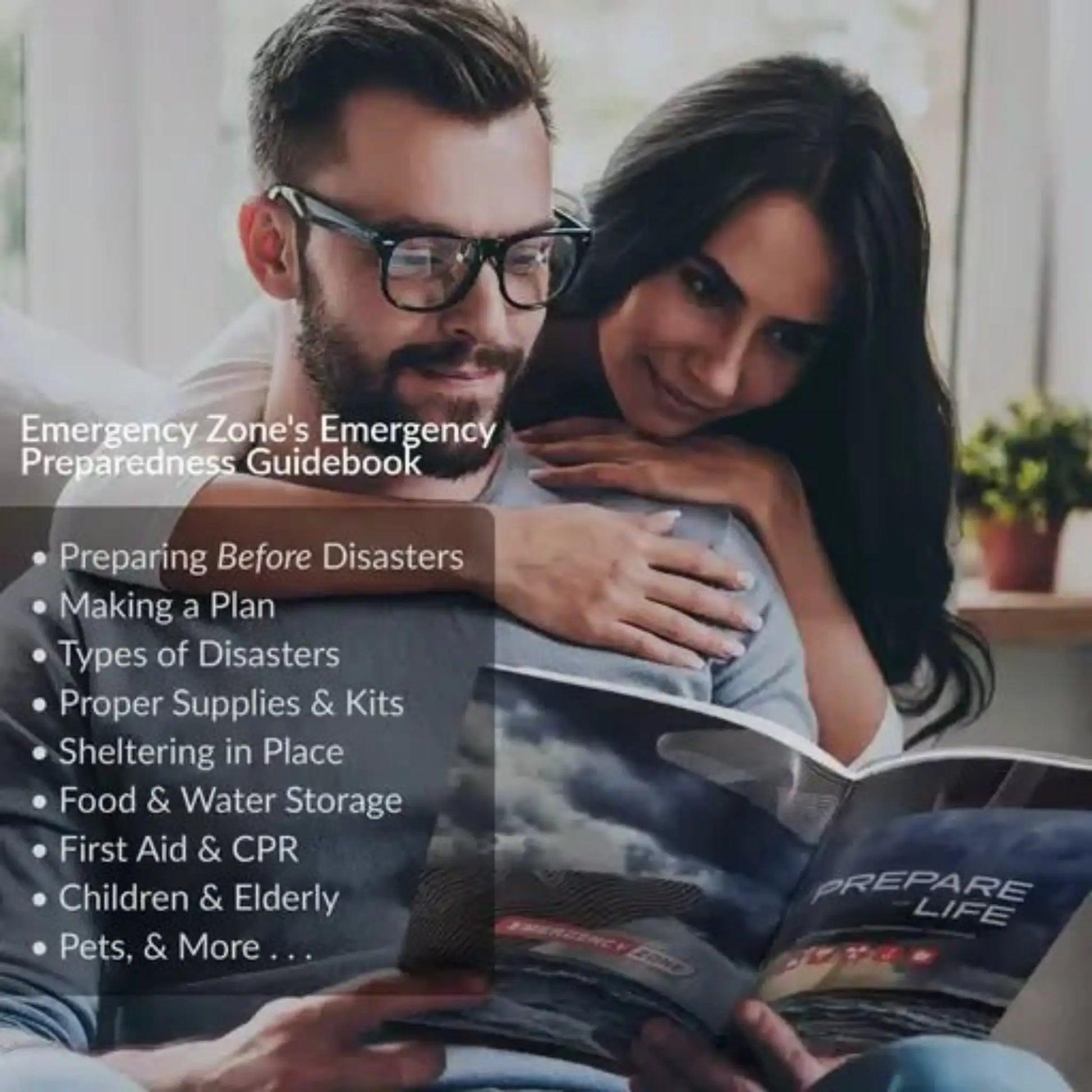 contents of home emergency survival guidebook contained in all guardian go bags