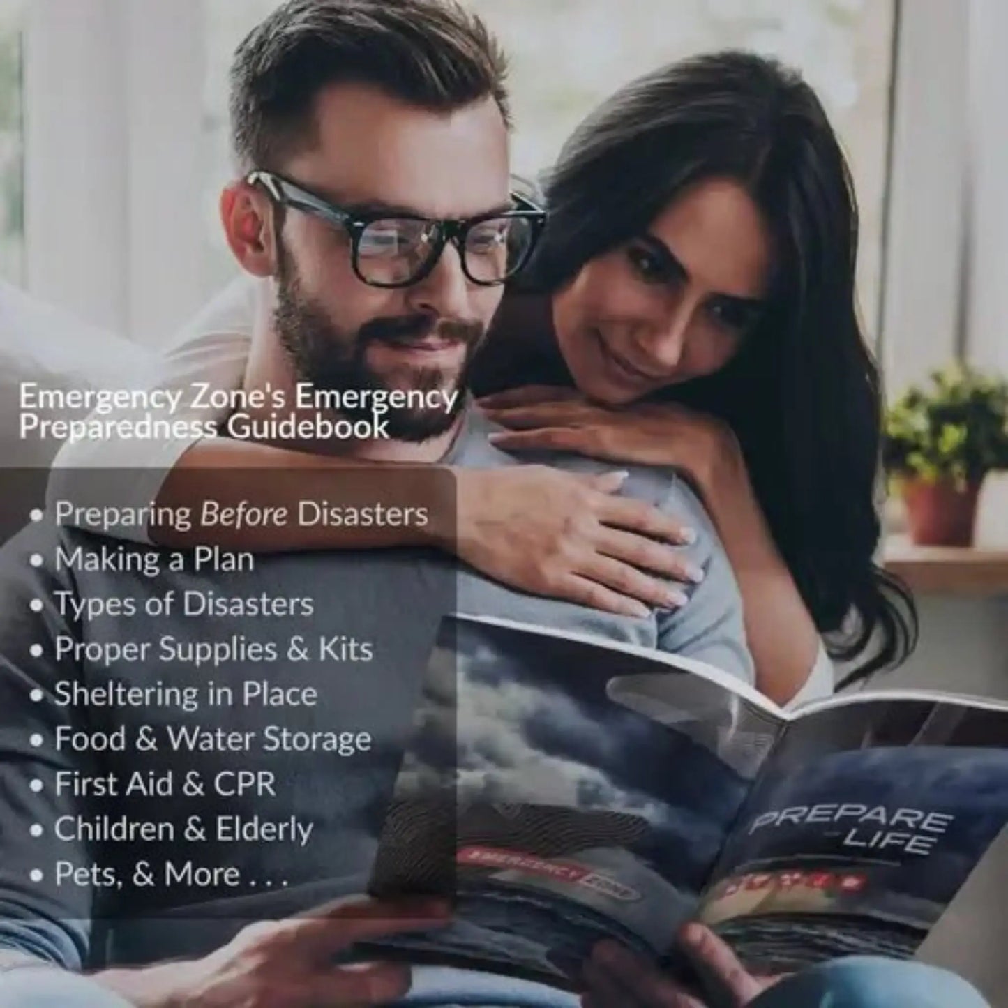 contents of home emergency survival guidebook contained in all guardian go bags