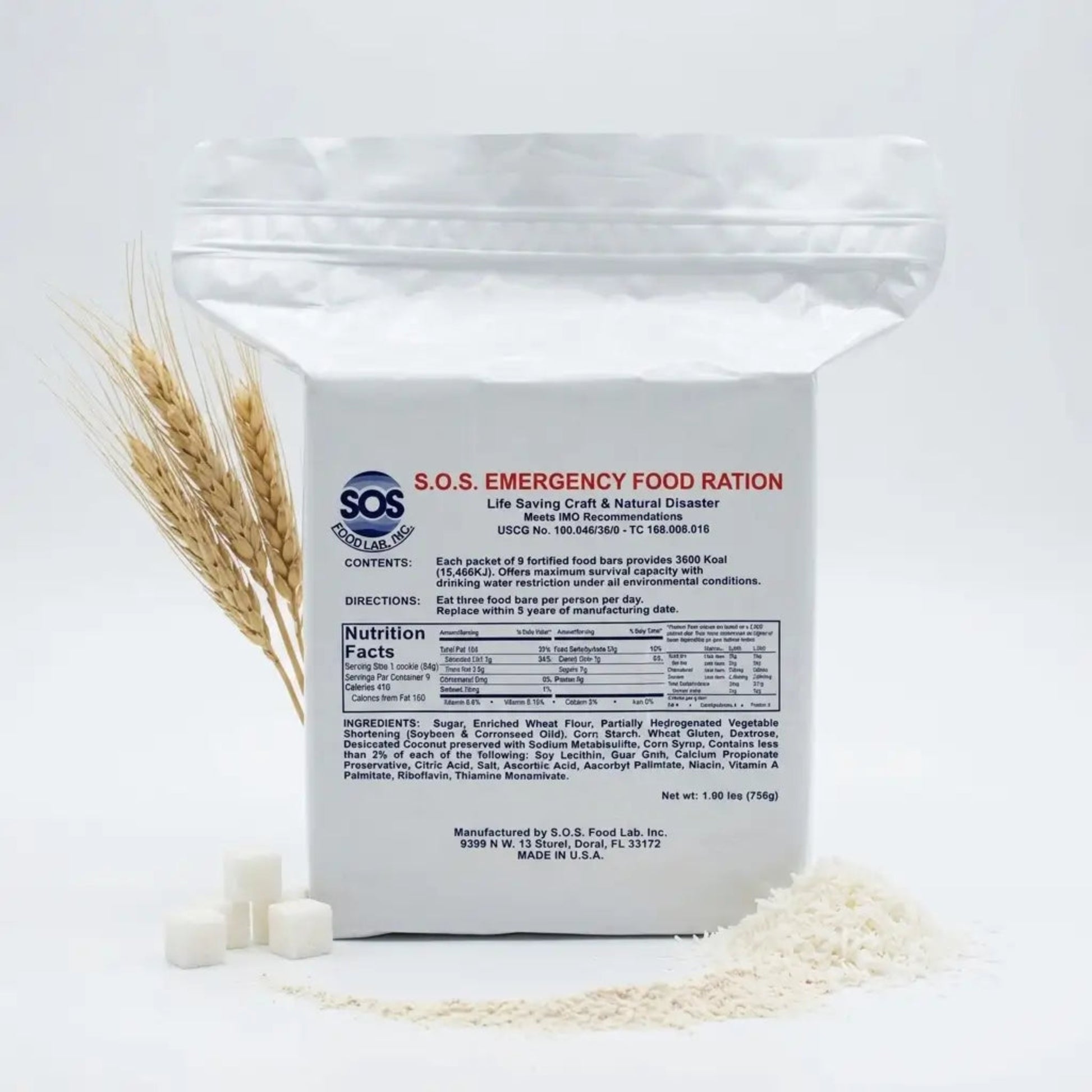 A white stand-up pouch of S.O.