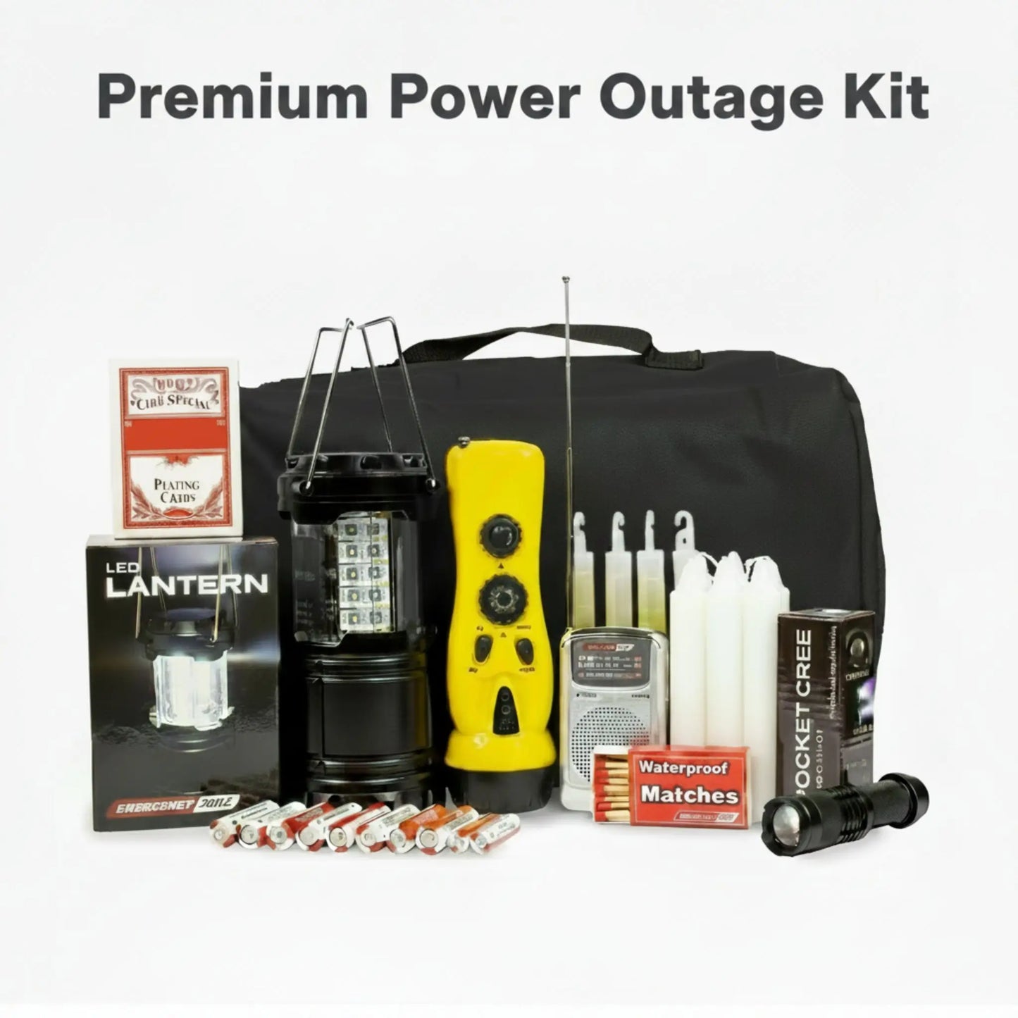 stay lit power outage premium emergency survival kit for stay home ready bundle