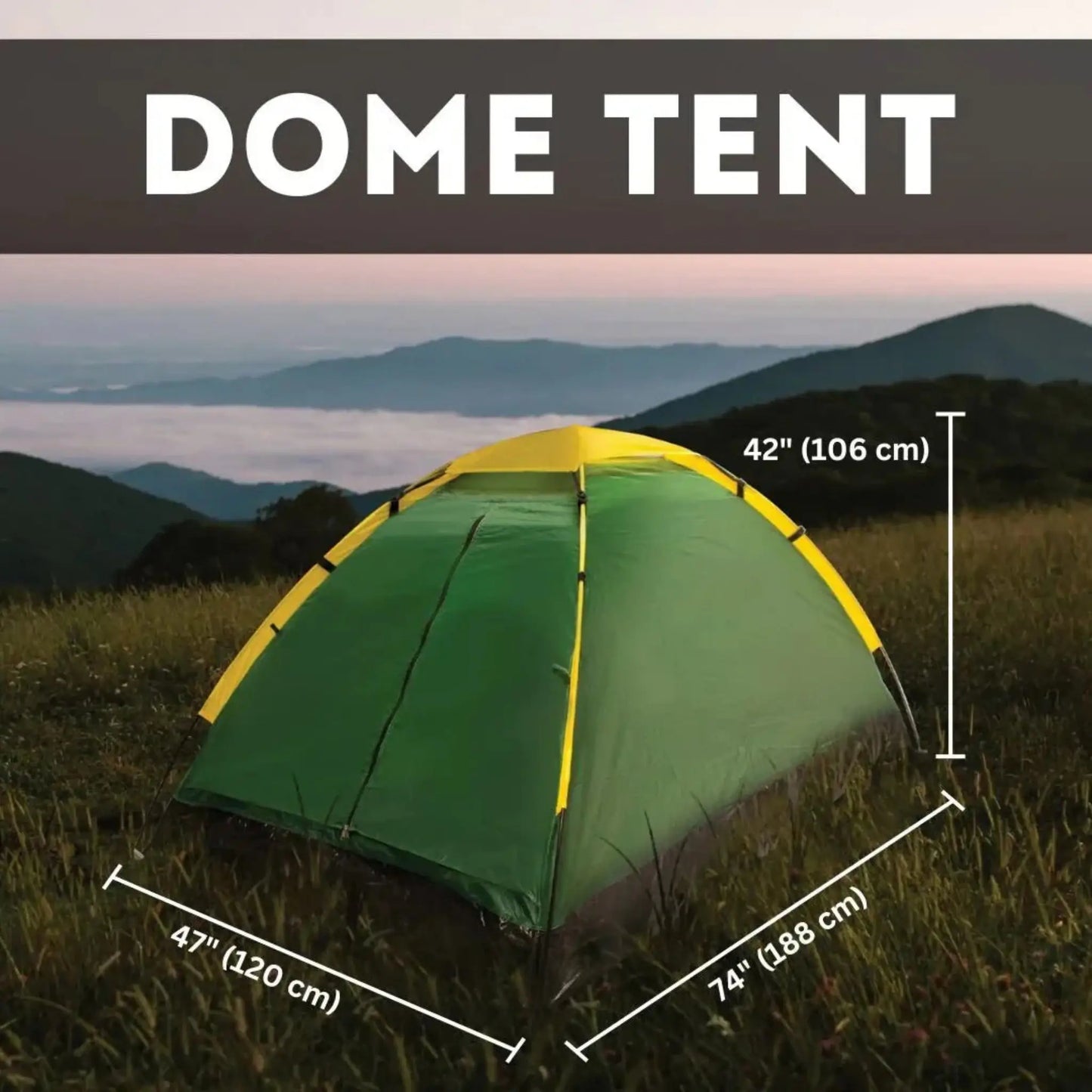 2 person dome tent with rain fly included in StealthShield urban emergency bug out bag